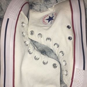 White Hightop Converse